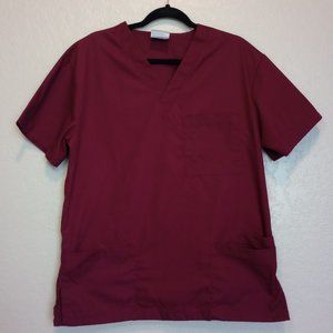 Allheart Maroon Women's Size M Scrub Top